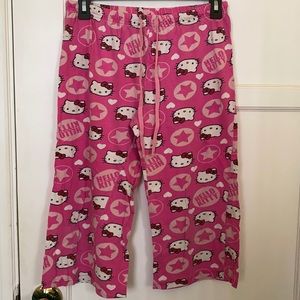 Hello kitty Capri pink sleep wear bottoms